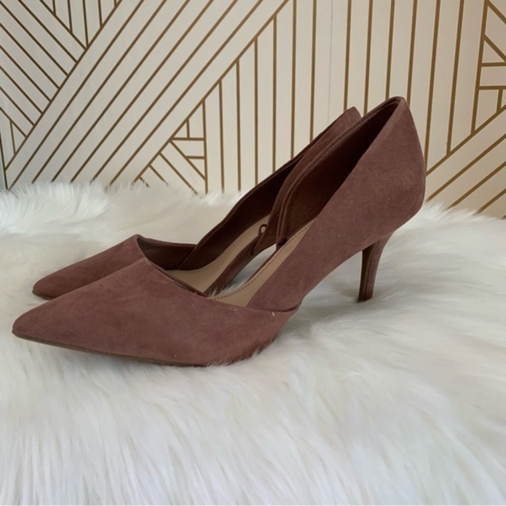 Old Navy pointed toe heel D’orsay mauve dusty pink size 9 NWOT